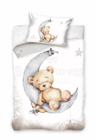 Carbotex   Bedding Bear 100x135/40x60cm Art.BABY221004-BABY  Хлопковое постельное белье