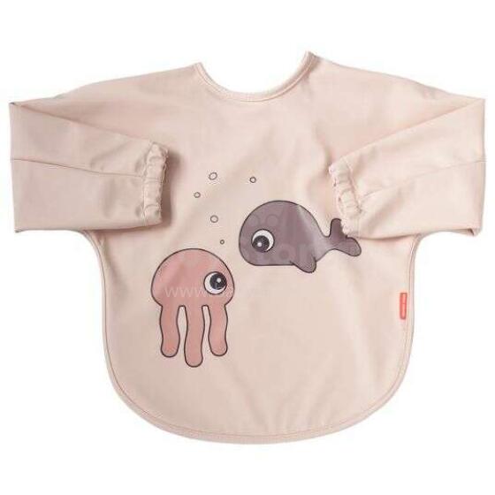 Done by Deer Sleeve Bib Art.146259 Sea Friends  Lacīte / Priekšautiņš ūdensnecaurlaidīgs ar piedurknēm