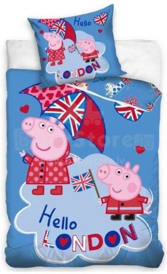 Carbotex Bedding Peppa Pig 140x200/70x90cm Art.PP191060-PP Хлопковое постельное белье