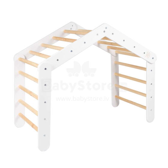 MeowBaby®  Wooden Pikler Art.146387 White