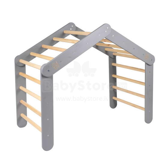 MeowBaby®  Wooden Pikler Art.146388 Grey