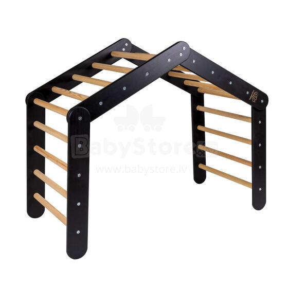 MeowBaby®  Wooden Pikler Art.146390 Black