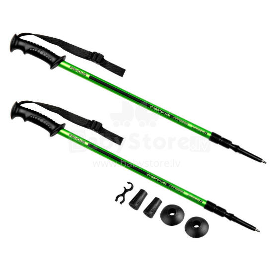 Trekking poles 105-135 cm green Spokey EKVILIBRO