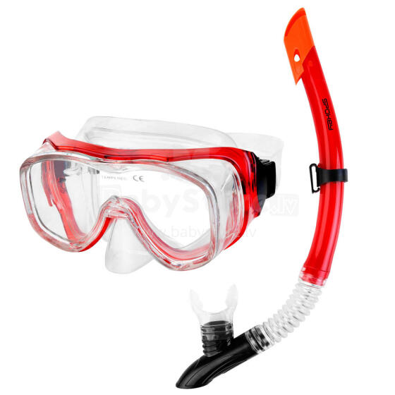 Snorkeling set: panoramic mask + snorkel Spokey LUZON