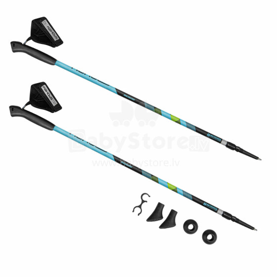 Nordic Nalking poles black blue Spokey MEADOW II
