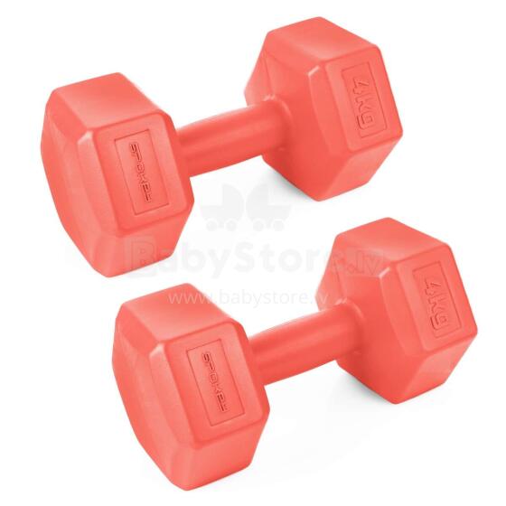 Spokey MONSTER Sešstūra hanteles komplekts 2x4 kg
