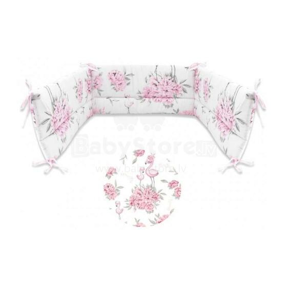 MimiNu Bed Bumper Art.147035 Peonie  Bērnu gultiņas aizsargapmale 180cm