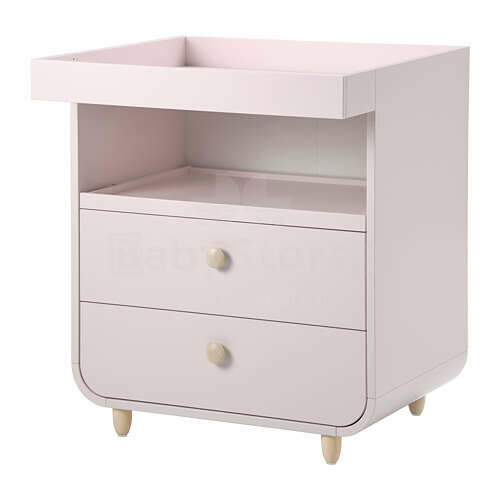 MYLLRA Art.604.626.20 пеленальный столик с ящиками, светло-розового цвета
