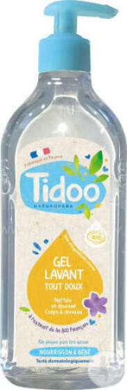 Tidoo Nature Bath Gel Art.147052 Mazgāšanas gēls bērniem ar organisko kliņģerīšu estraktu, 495ml