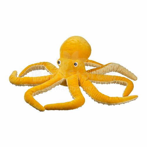 BLAVINGAD Art.005.221.13 mīkstā rotaļlieta, 50 cm, astoņkājis/dzeltenā krāsā