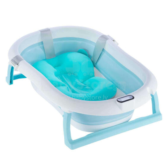 Toma Bath&Care Art.147076 Blue Складная детская ванночка с термометром