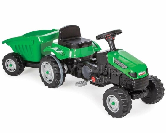 Toma Tractor Art.07316 Green Трактор детский на педалях  с прицепом