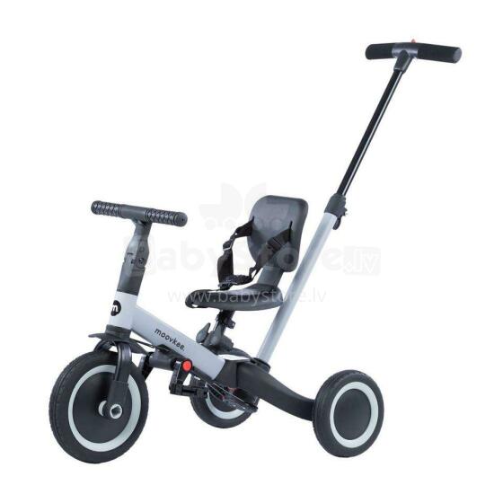 Trīsritenis un līdzsvara velosipēds 6 vienā Mike Cool Grey no Moovkee