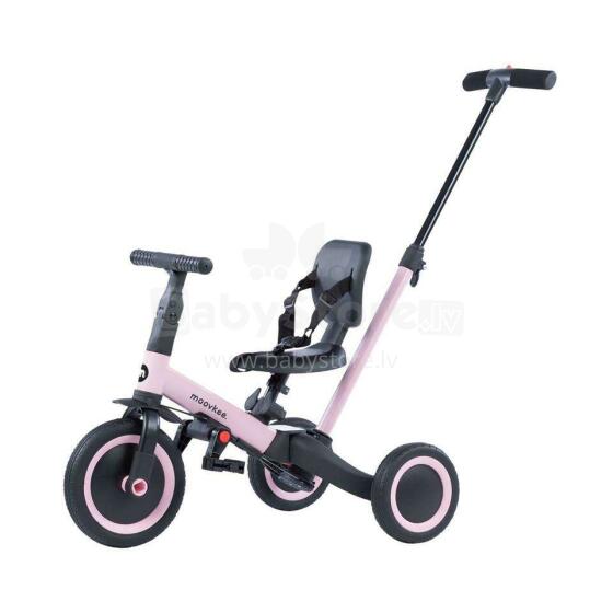 Trīsritenis un līdzsvara velosipēds 6 vienā Mike Sweet Pink no Moovkee