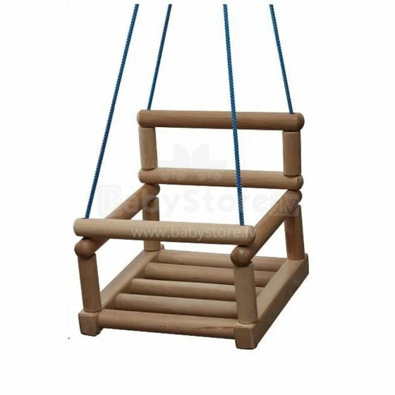 Kinderis Wood  Swing Art.P-UA-LAK-SUPY-1  Pakaramas koka šūpoles