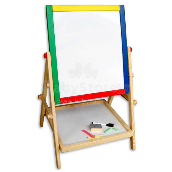 Ikonka Art.KX8994 Multifunctional board double-sided magnetic chalkboard 49cm standing