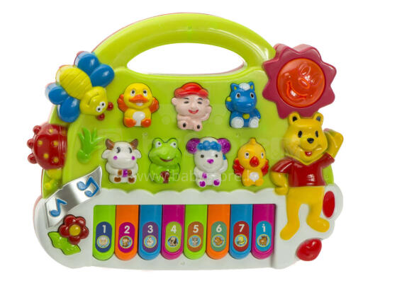 Ikonka Art.KX9141 Children's organ piano with animal noises