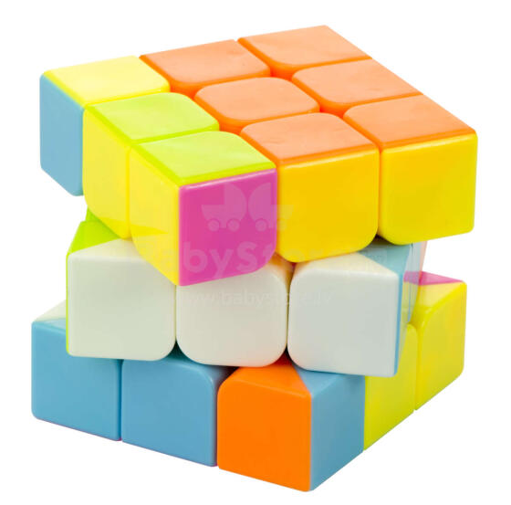 Ikonka Art.KX7602 Puzzle game Puzzle cube 3x3 neon 5.65cm