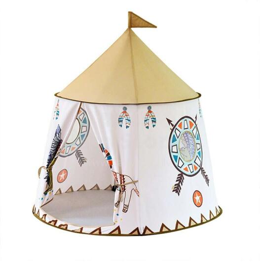 Ikonka Art.KX7933 TiPi Wigwam 110cm saliekamā spēļu telts bāzes māja