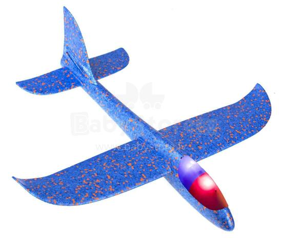 Ikonka Art.KX7954 Lidmašīna planieris no polistirola 2LED MIX 48x47cm