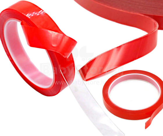 Ikonka Art.KX6778_4 Double-sided acrylic mounting tape transparent strong 20mmx3m