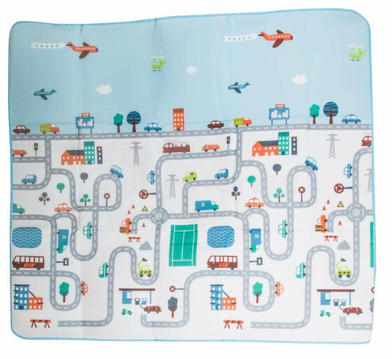 Ikonka Art.KX6782 Educational foam mat for children street 180x200cm