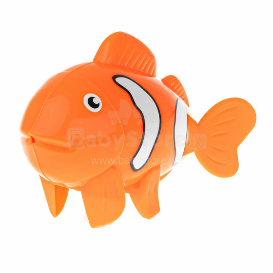 Ikonka Art.KX6946 Oranžinis prisukamas vonios žaislas žuvis