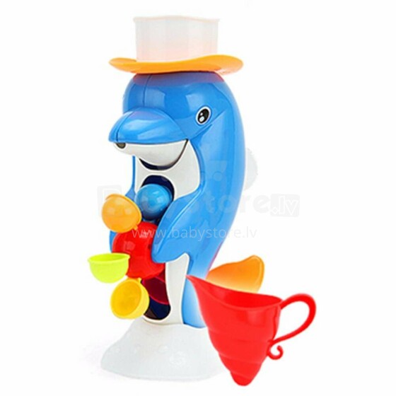 Ikonka Art.KX7539 Dolphin bath toy with grinder + accessories