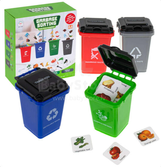 Ikonka Art.KX6621 Waste segregation puzzle game + Cards