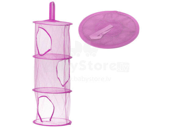 Ikonka Art.KX9715_4 Hanging toy shelf organiser purple