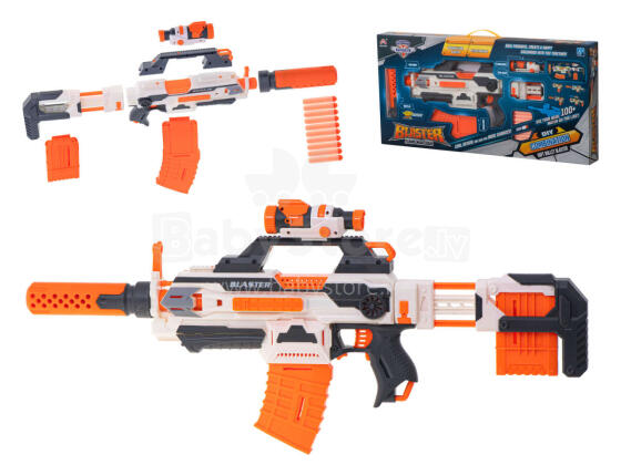 Ikonka Art.KX6221 BLASTER MODULISKAIS KARBINIS 4in1 30 šautriņas