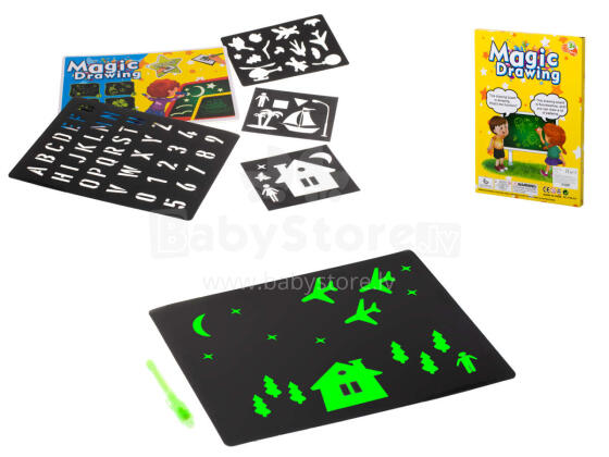 Ikonka Art.KX6218 Доска для рисования UV Magic Light