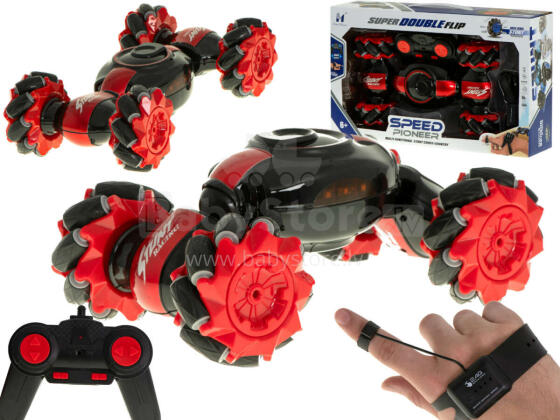 Ikonka Art.KX6636_1 Speed Pioneer Stunt Car RC 360 red