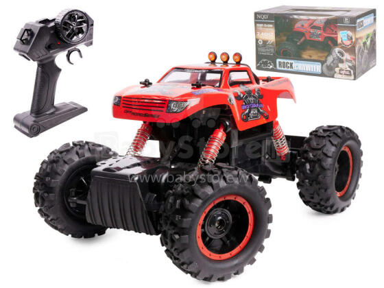 Ikonka Art.KX8396_2 NQD ROCK CRAWLER KING RC auto 1:12 USB sarkans