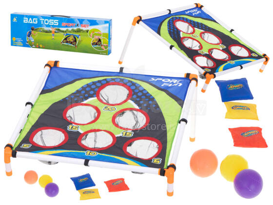 Ikonka Art.KX6183 Toss to target with bags darts skill game