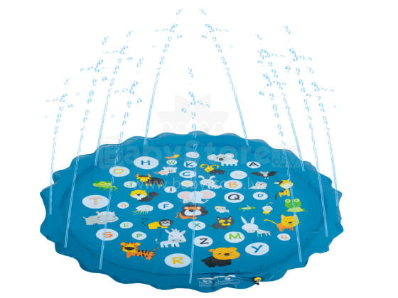 Ikonka Art.KX6156 Water sprinkler mat garden fountain wading pool alphabet 170cm