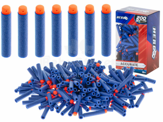Ikonka Art.KX6151 Arrows compatible with the NERF 7.2cm launcher BOX 200pcs.