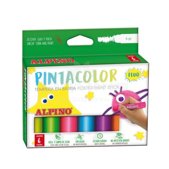 Ikonka Art.KX6051 ALPINO Fluorescējošās krāsas 6 krāsas