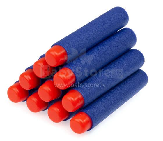 Ikonka Art.KX7683_1 NERF compatible launcher arrows 10pcs 7.2cm