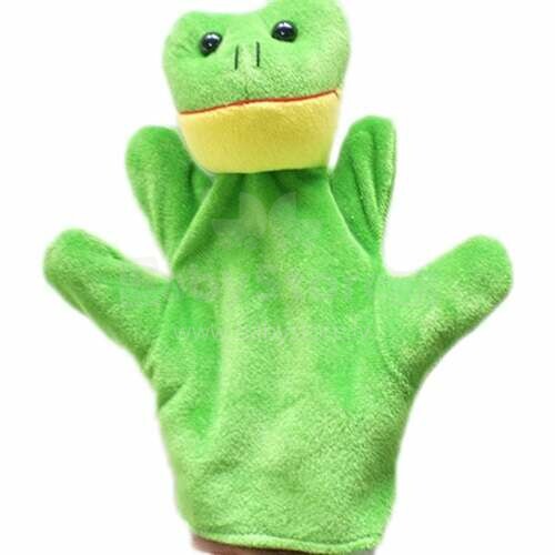 Ikonka Art.KX9756_9 Puppet plush mascot hand puppet frog