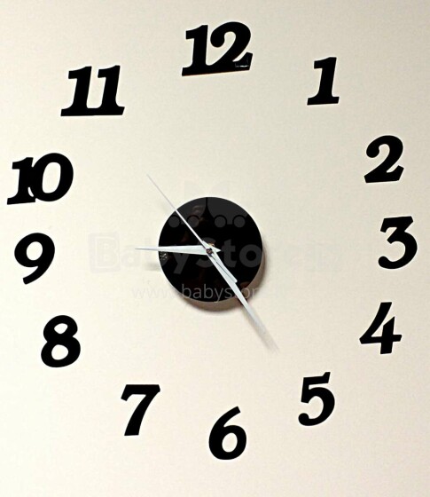 Ikonka Art.KX9714 Wall clock black 12 hours
