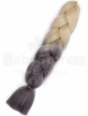 Ikonka Art.KX9904_112 Sünteetilised juuksed vikerkaarevärvi ombre blond hall