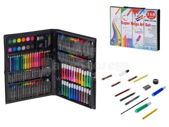 Ikonka Art.KX6354 Art set for painting in a case 168el.