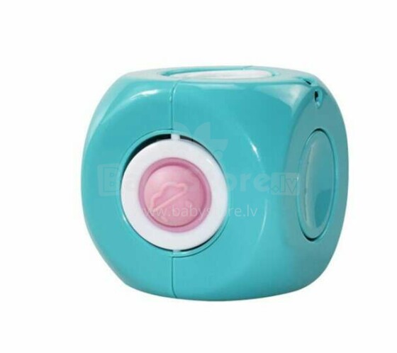 Ikonka Art.KX5804 3-in-1 Magical Gyro Cube stress relieving toy blue