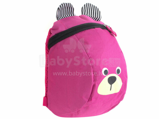 Ikonka Art.KX6305_1 Children's nursery backpack teddy bear pink