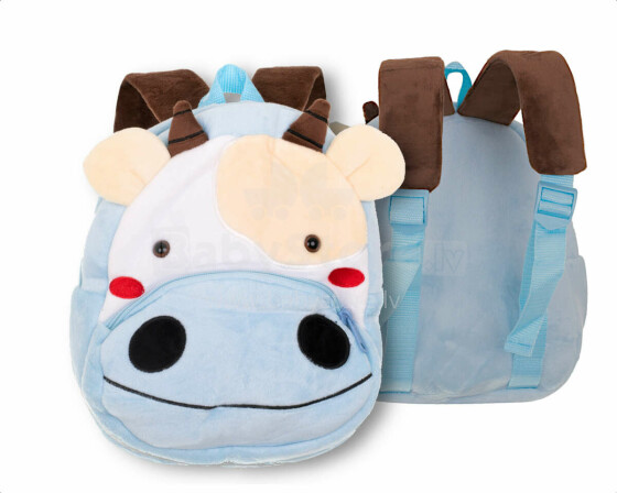 Ikonka Art.KX7428 Kindergarten backpack plush cow 24cm
