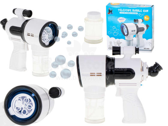 Ikonka Art.KX5906 Soap bubble gun white