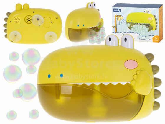 Ikonka Art.KX5904 Bubble generator foam bath toy crocodile