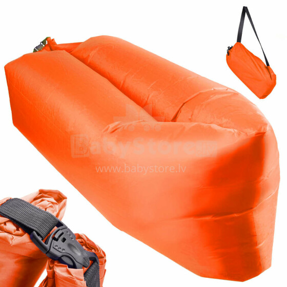 Ikonka Art.KX5567_1 Lazy BAG SOFA airbed orange 230x70cm