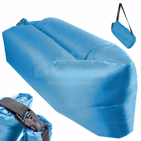 Ikonka Art.KX5567_3 Lazy BAG SOFA oro lova mėlyna 230x70cm